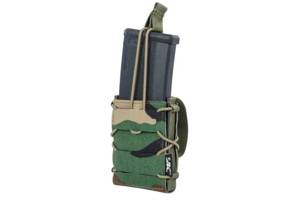 SATAC Open MOLLE Pouch for M4 / AK Magazine - Woodland SATAC Open MOLLE Pouch for M4 / AK Magazine - Woodland