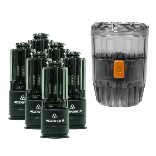 AceTech SMASH PACK 6+1 Set of 40mm AceHive 2 Grenades and Spawner – Black AceTech SMASH PACK 6+1 Set of 40mm AceHive 2 Grenades and Spawner – Black