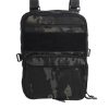 WST MOLLE Tactical FLAT Backpack – MC Black