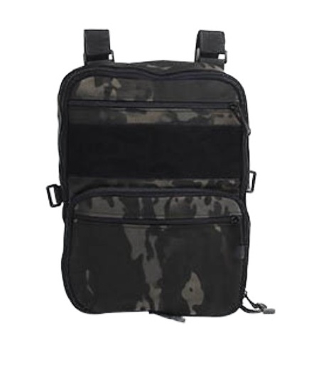 WST MOLLE Tactical FLAT Backpack – MC Black