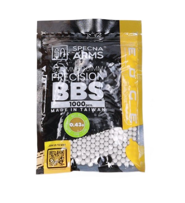 SA EDGE ULTRA™ BIO Pellets 0.43g, 1000 BBs (Bag) – White SA EDGE ULTRA™ BIO Pellets 0.43g, 1000 BBs (Bag) – White