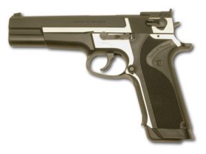 TM Spring Powered Pistol Model PC 356 - Black (no markings) TM Spring Powered Pistol Model PC 356 - Black (no markings)