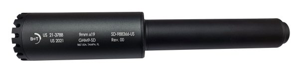 Lambda Defence GHM9 GBB Large Suppressor - Black
