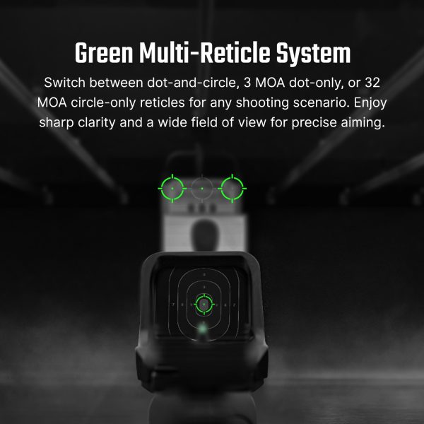 OLIGHT Osight SE Red Dot Sight (Green Dot), RMSc Footprint – Black OLIGHT Osight SE Red Dot Sight (Green Dot), RMSc Footprint – Black