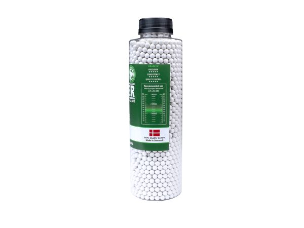 ASG BIO BBs ALPHA Blaster PLA 0.25g, 3300 BBs – White