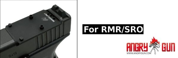 Angry Gun RMR / SRO OPF-G Red Dot Mount Plate for Marui G-Series 17 Gen5 MOS – Black
