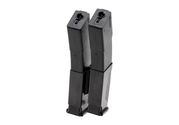 LCT 2× PP-19 / PPK-20 Mid-Cap Double Magazine, 2× 50 BBs – Black