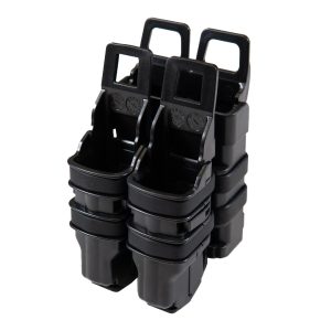 FMA MOLLE FastMag Pouches Set for M4 / 5.56 Magazine and 2 Pistol Magazines - Black
