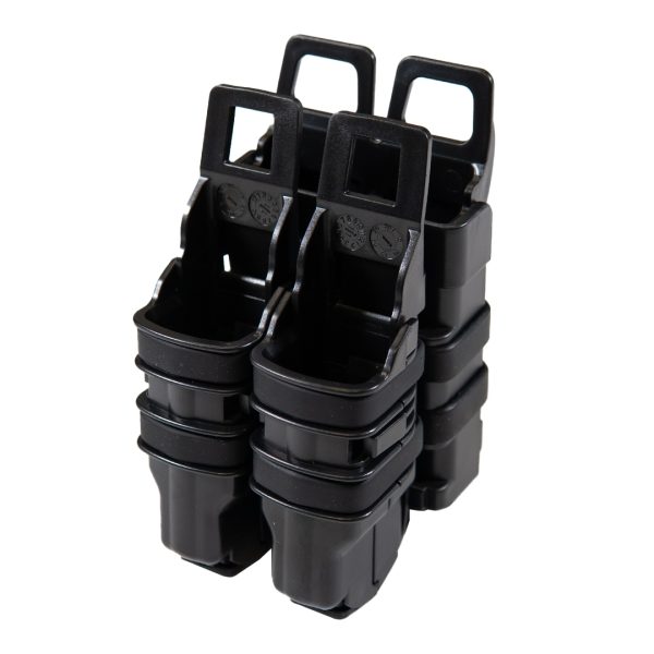 FMA MOLLE FastMag Pouches Set for M4 / 5.56 Magazine and 2 Pistol Magazines - Black FMA MOLLE FastMag Pouches Set for M4 / 5.56 Magazine and 2 Pistol Magazines - Black