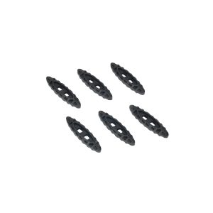 FMA Nylon Drawcord Puller Lock, 6 pcs - Black