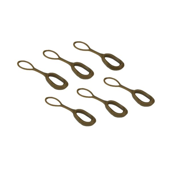 FMA Enlarged Zipper Slider Puller, 6 pcs - Tan