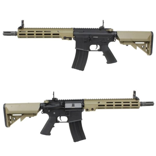 S&T Colt M4 MK16 URG-I 11.5 G3 ETU Airsoft Rifle – Black / FDE
