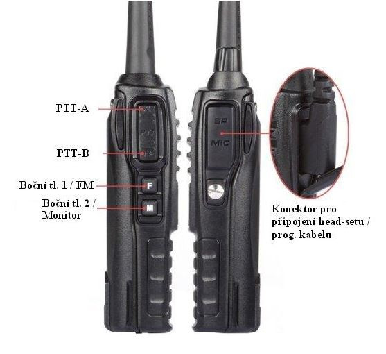 Baofeng UV-82 HP 8W (VHF,UHF) Radio - Black