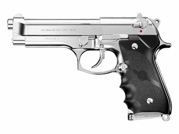 TM GBB gas pistol Model M92F - Silver (no markings) TM GBB gas pistol Model M92F - Silver (no markings)
