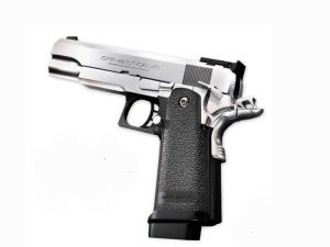 TM GBB gas pistol Hi-Capa 5.1 - Silver (Chrome Stainless)