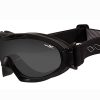 Goggles NERVE smoke grey + clear/Matte black frame