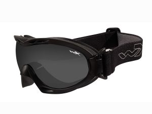 Goggles NERVE smoke grey + clear/Matte black frame