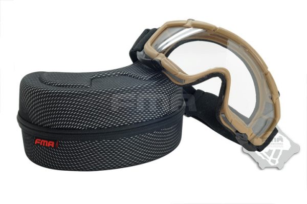 FMA SI Tactical Ballistic Goggle (2 Visors) - Tan