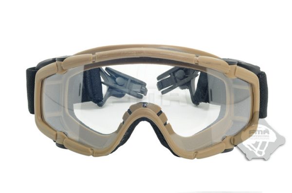 FMA SI Tactical Ballistic Goggle (2 Visors), Helmet Mount - Tan FMA SI Tactical Ballistic Goggle (2 Visors), Helmet Mount - Tan