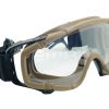 FMA SI Tactical Ballistic Goggle (2 Visors), Helmet Mount - Tan FMA SI Tactical Ballistic Goggle (2 Visors), Helmet Mount - Tan