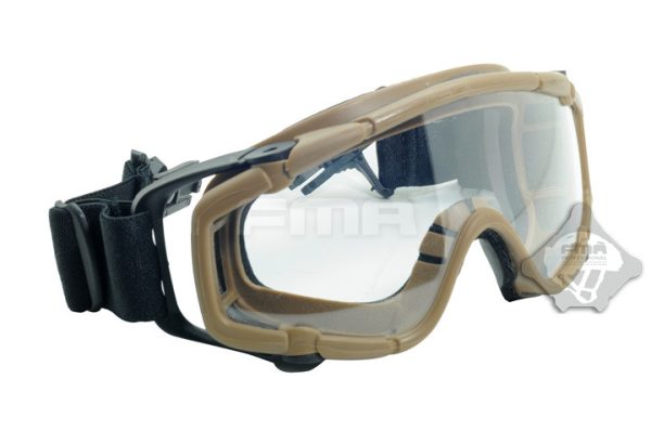 FMA SI Tactical Ballistic Goggle (2 Visors), Helmet Mount - Tan FMA SI Tactical Ballistic Goggle (2 Visors), Helmet Mount - Tan