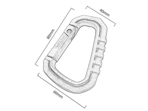 FMA Large Carabiner D-HOOK, 1 Piece - Tan FMA Large Carabiner D-HOOK, 1 Piece - Tan