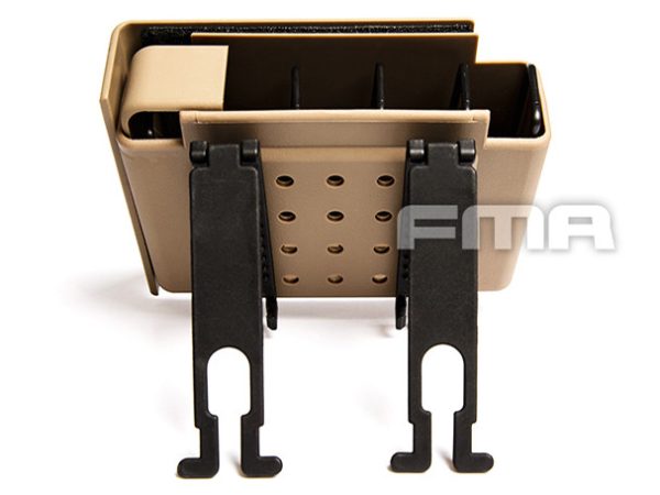 FMA Automatically Jacketed MOLLE Pistol Pouch for 4 Magazines - Tan FMA Automatically Jacketed MOLLE Pistol Pouch for 4 Magazines - Tan