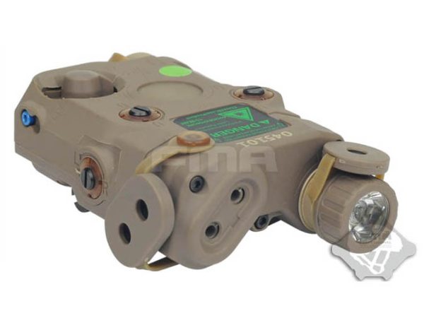 FMA AN/PEQ15 LA-5 Upgrade Version (LED Flashlight, Green / IR Laser) - Tan FMA AN/PEQ15 LA-5 Upgrade Version (LED Flashlight, Green / IR Laser) - Tan