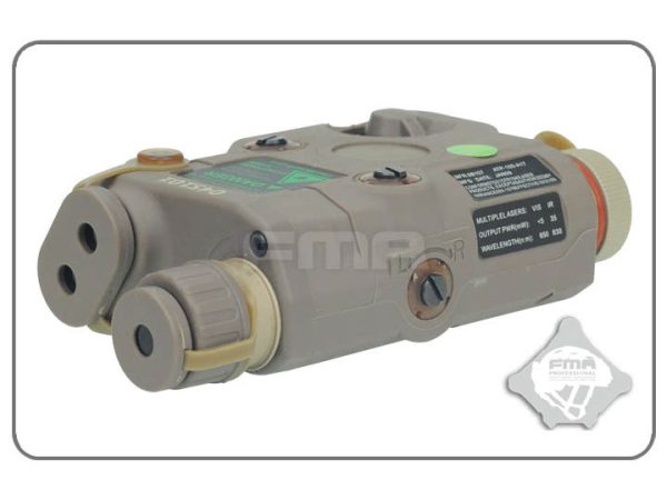 FMA AN/PEQ15 LA-5 Upgrade Version (LED Flashlight, Green / IR Laser) - Tan FMA AN/PEQ15 LA-5 Upgrade Version (LED Flashlight, Green / IR Laser) - Tan