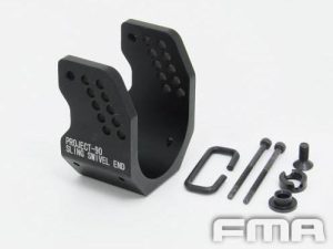 FMA CNC Sling Swivel Mounting Base for P90 / SSR90, Long - Black