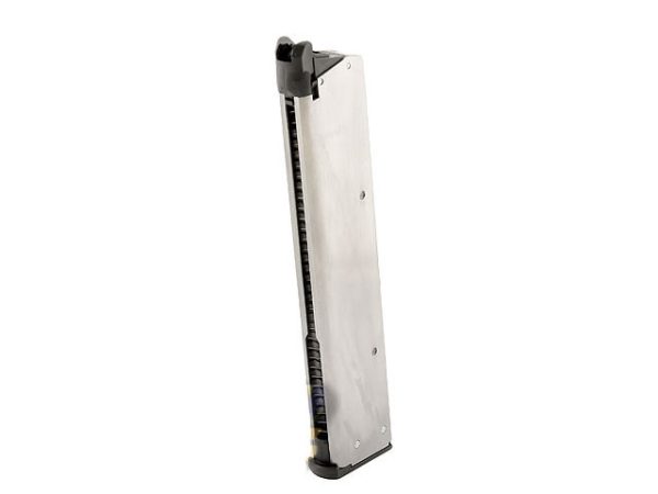 TM Extended Magazine for Marui Goverment M1911 GBB, 40 BBs - Silver TM Extended Magazine for Marui Goverment M1911 GBB, 40 BBs - Silver