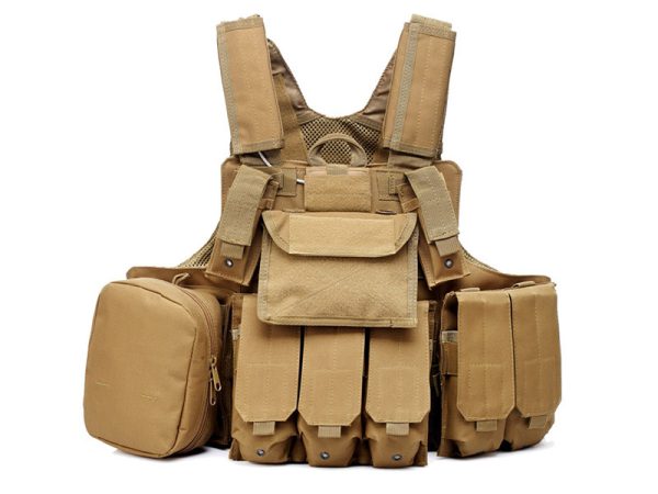CIRAS MAR Tactical Vest 600D, TAN CIRAS MAR Tactical Vest 600D, TAN