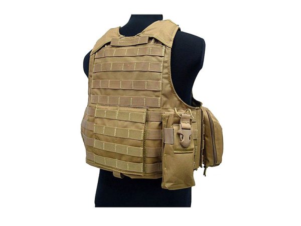 CIRAS MAR Tactical Vest 600D, TAN CIRAS MAR Tactical Vest 600D, TAN