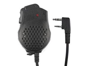 External dual microphone / speaker for Baofeng UV-82 radios, kenwood 2-pin - Black External dual microphone / speaker for Baofeng UV-82 radios, kenwood 2-pin - Black
