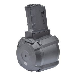 A&K 1200-ROUND DRUM MAGAZINE FOR MSD SERIES BLACK (B90-39A) A&K CARICATORE DRUM 1200 COLPI PER SERIE MSD NERO (B90-39A)