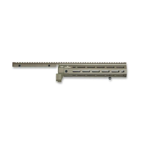 AMOEBA PARAMANO 11" M-LOK IN ALLUMINIO PER STRIKER DARK EARTH (AR-HG02T)