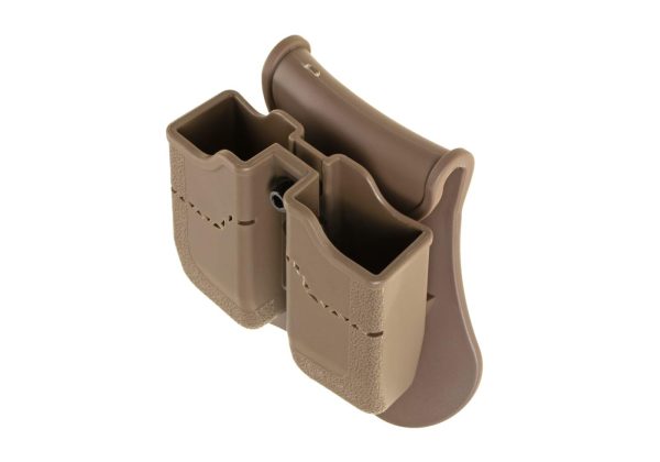 Amomax Double Mag Pouch für Px4 / P30 / USP / USP Compact Dark Earth