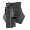 Amomax Universal Paddle Holster for Rail Pistols Black