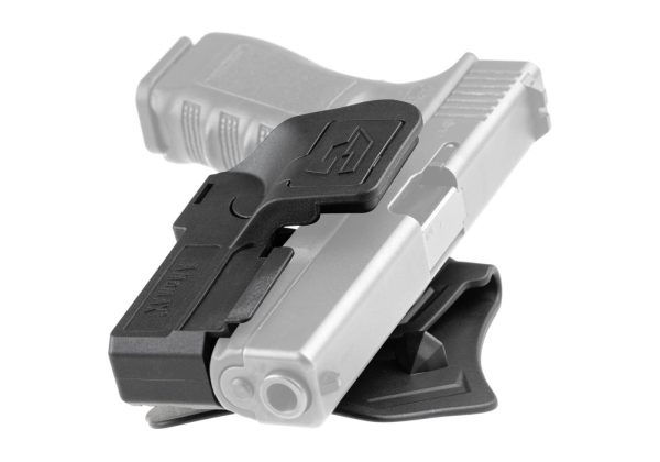 Amomax Universal Paddle Holster for Rail Pistols Black