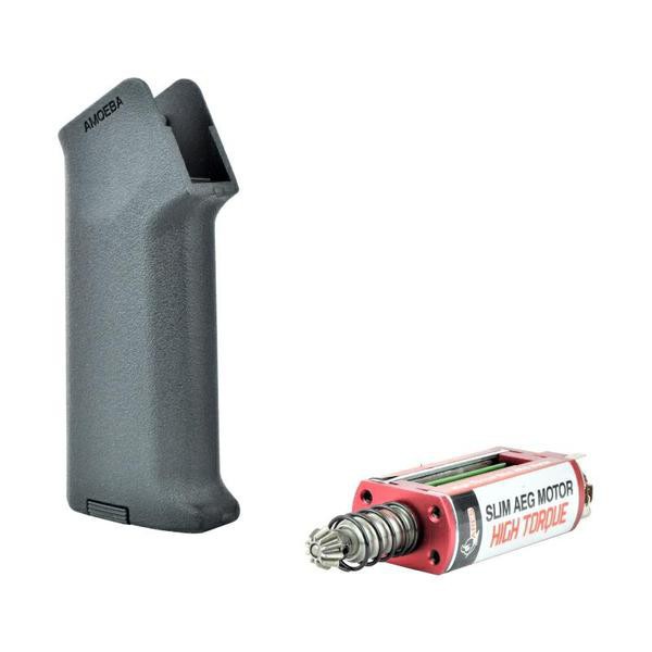 ARES SLIM GRIP BLACK AND HIGH TORQUE MOTOR (AR-PGM3-B) ARES SLIM GRIP NERO E MOTORE HIGH TORQUE (AR-PGM3-B)