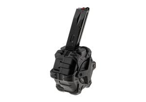 AW Custom Drum Mag MB Series GBB 350rds Black