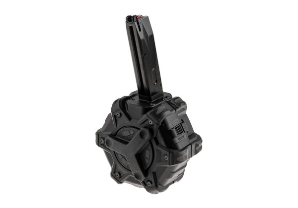 AW Custom Drum Mag MB Series GBB 350rds Black