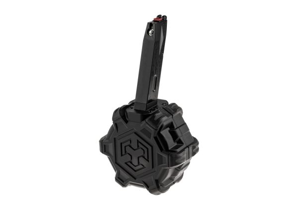 AW Custom Drum Mag MB Series GBB 350rds Black
