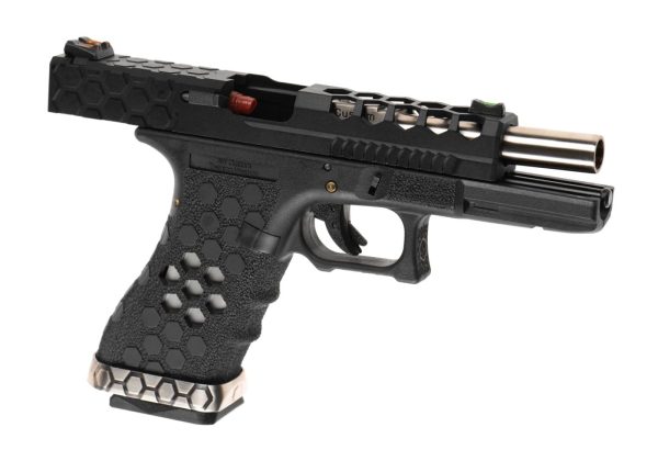 AW Custom VX0201 Hex Cut Full Metal GBB Black