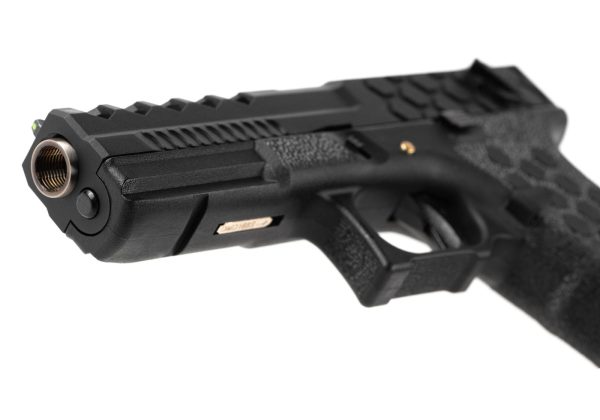 AW Custom VX0201 Hex Cut Full Metal GBB Black