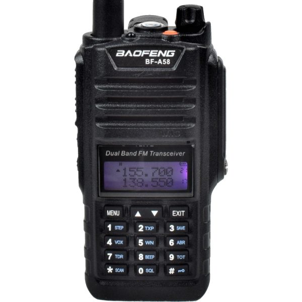 BAOFENG RICETRASMITTENTE DUAL BAND VHF/UHF FM WATERPROOF E DUSTPROOF (BF-A58)