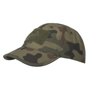 Baseball FOLDING Cap® - PolyCotton Ripstop - PL Woodland Baseball FOLDING Cap® - PolyCotton Ripstop - PL Woodland