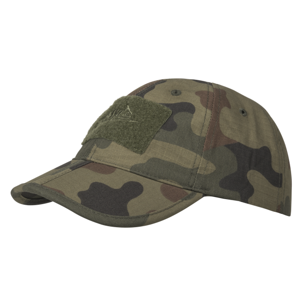 Baseball FOLDING Cap® - PolyCotton Ripstop - PL Woodland Baseball FOLDING Cap® - PolyCotton Ripstop - PL Woodland