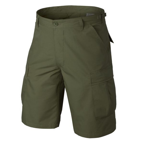 BDU Shorts - PolyCotton Ripstop - Olive Green