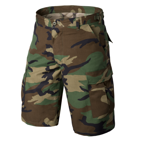 BDU Shorts - PolyCotton Ripstop - US Woodland